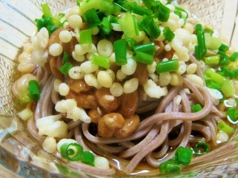 天かす納豆☆冷やしそば【うどんでも】